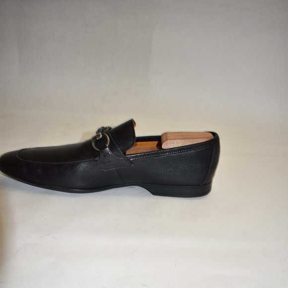 Magnanni Horsebit Leather Loafer Size 10 M Black 16482 - Picture 5 of 12